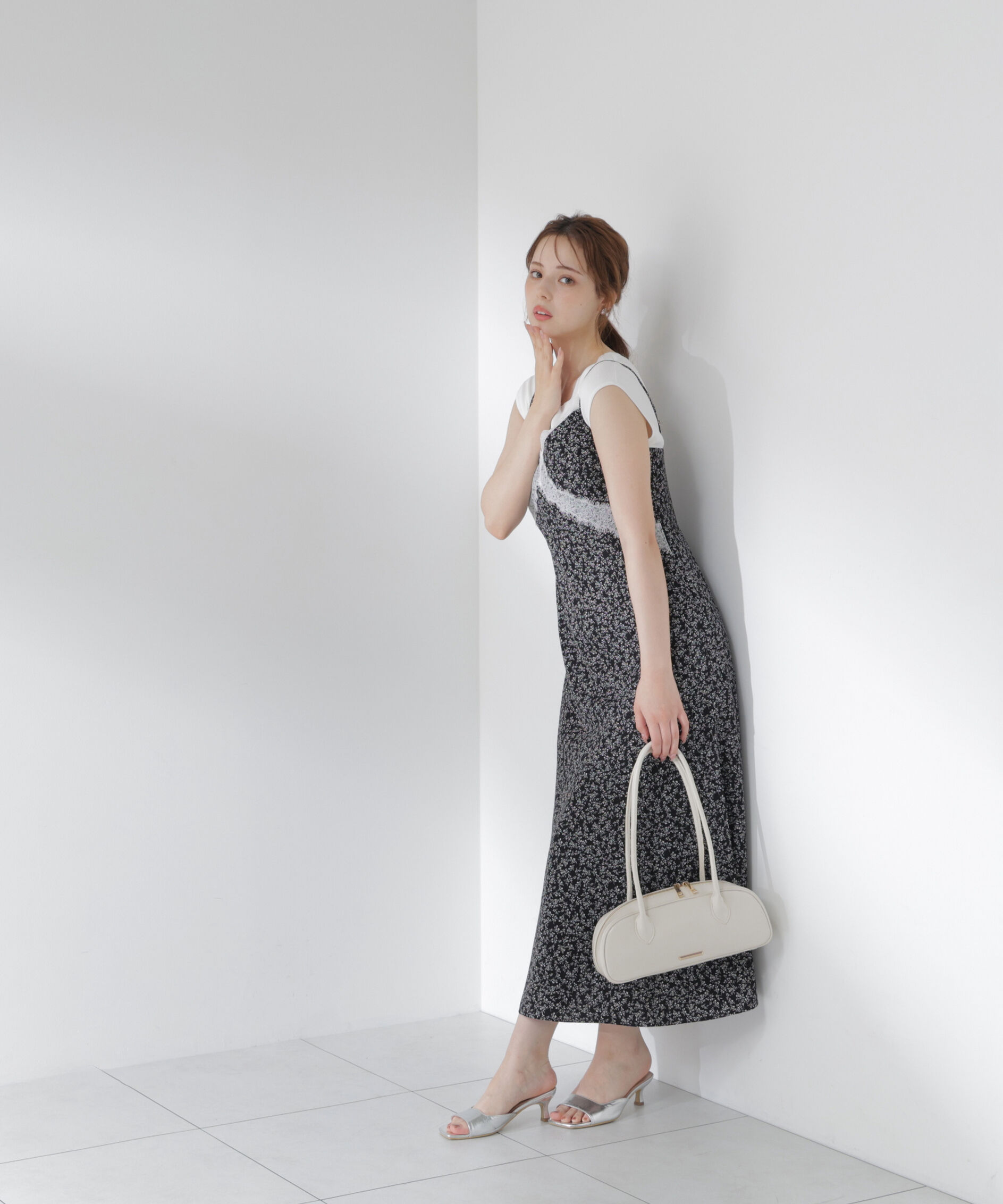 PROPORTION BODY DRESSING「レーストリム小花キャミワンピース」|ワンピース|