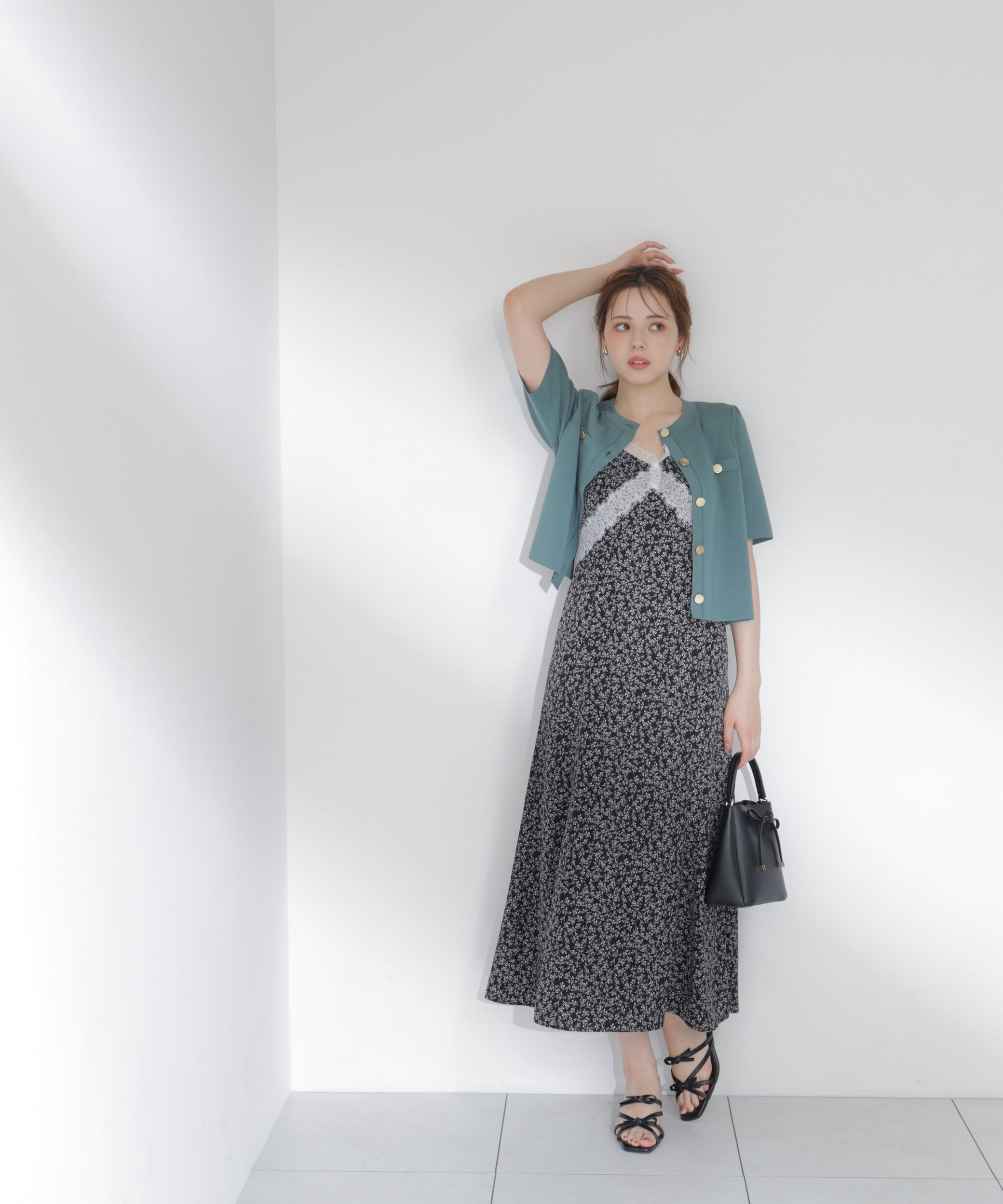 PROPORTION BODY DRESSING「レーストリム小花キャミワンピース」|ワンピース|