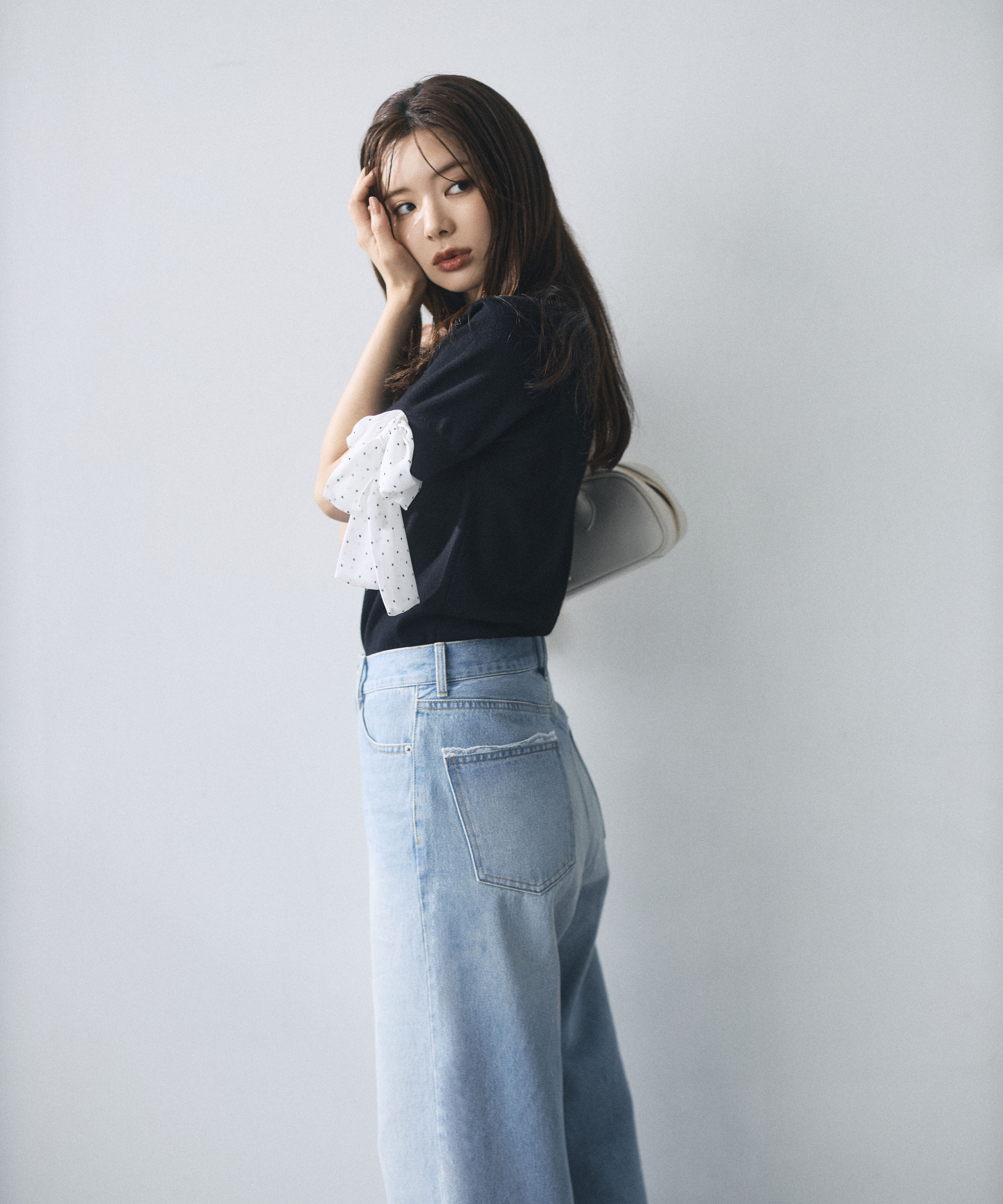 PROPORTION BODY DRESSING「リボンドッキングニット」|ニット・セーター|