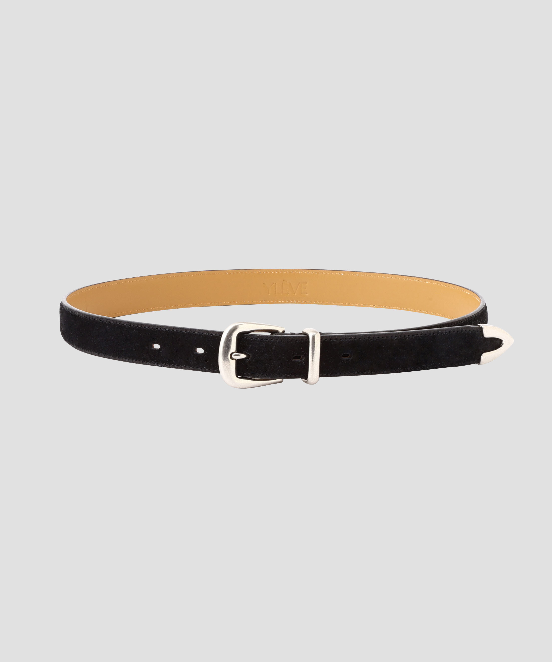 YLEVE 「YLEVE / SUEDE WESTERN BELT WOMEN」|ベルト|BLACK