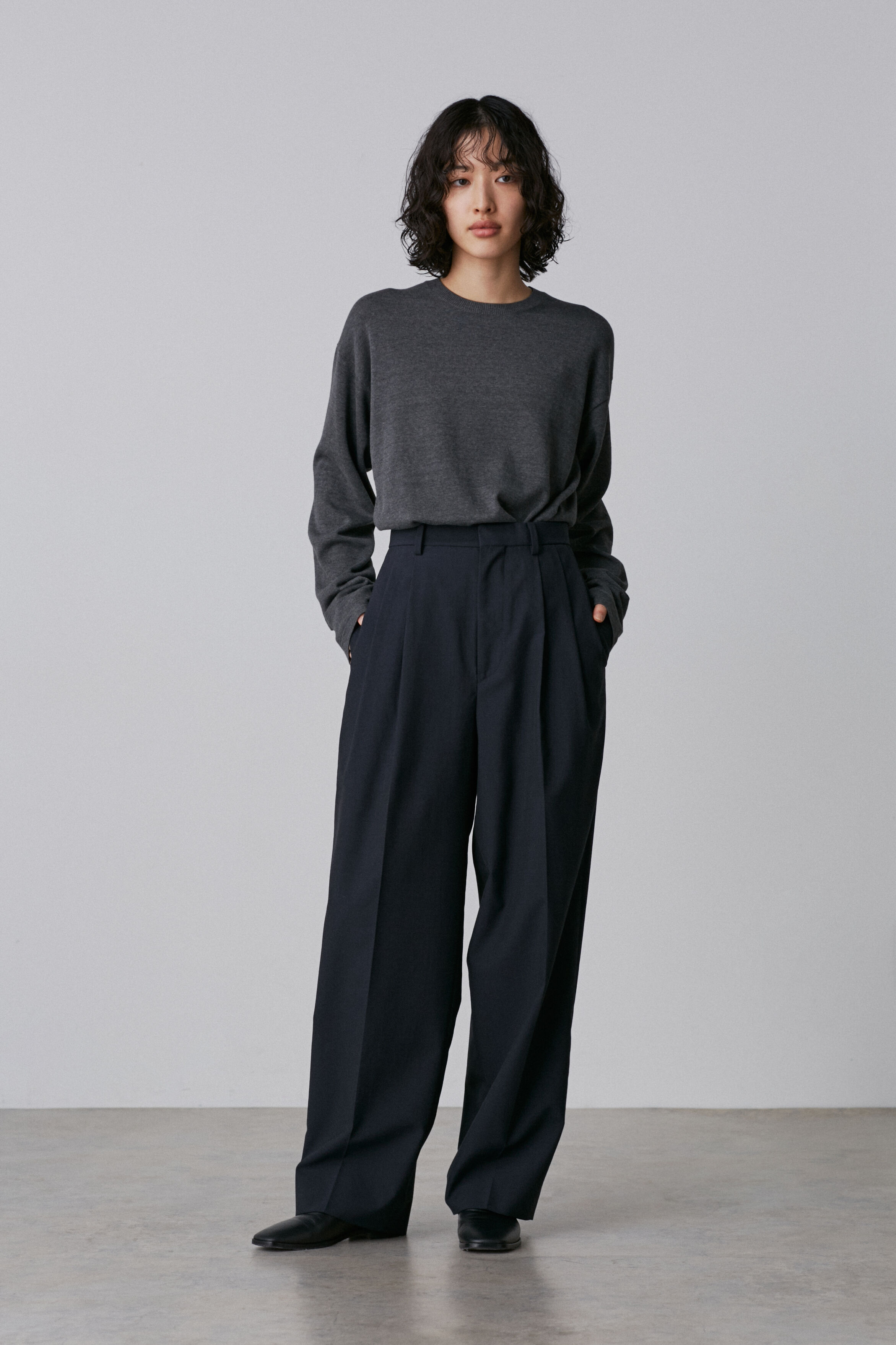 YLEVE 「YLEVE / GAS SINGEING COTTON KNIT PULL OVER」|ニット・セーター|