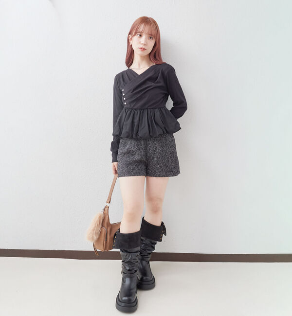 archives「【ＯＮかわ】タックドレープバルーンドッキングＴＯＰＳ」|Tシャツ・カットソー|