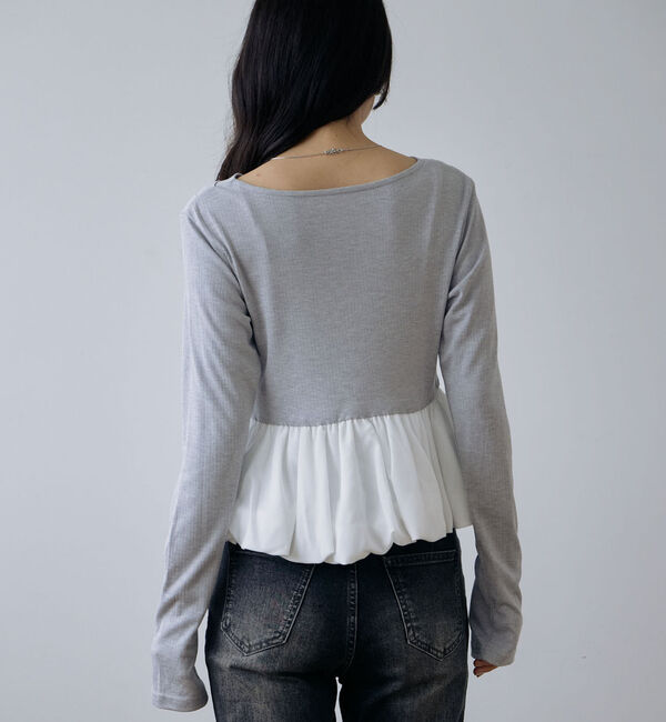 archives「【ＯＮかわ】タックドレープバルーンドッキングＴＯＰＳ」|Tシャツ・カットソー|