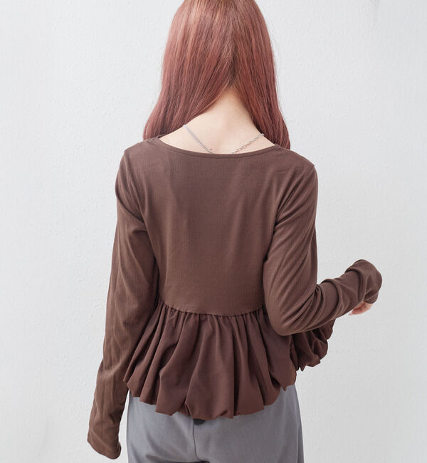 archives「【ＯＮかわ】タックドレープバルーンドッキングＴＯＰＳ」|Tシャツ・カットソー|