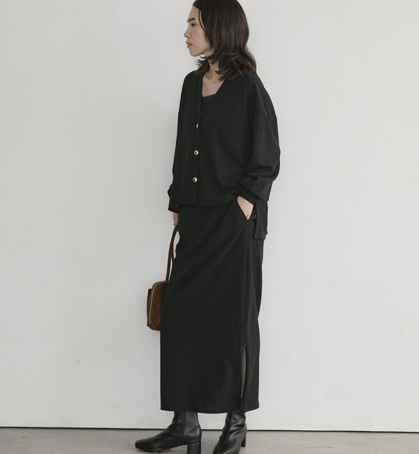 Doux archives「カットジョーゼットＶネックカーディガン」|Tシャツ・カットソー|