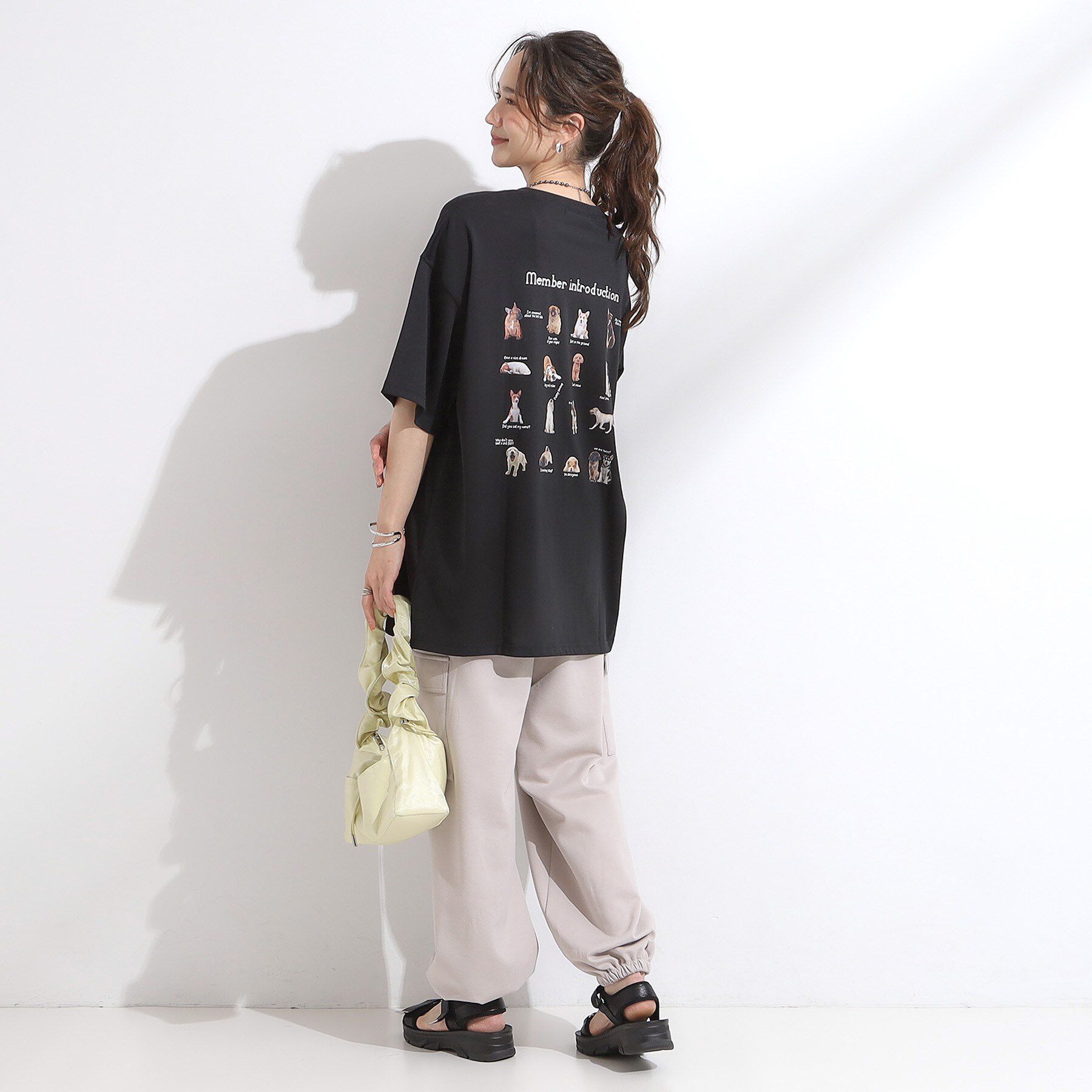 SHOO･LA･RUE「【ひんやり/汗ジミ軽減/UVカット】プリントアソート BIG Tシャツ」|Tシャツ・カットソー|