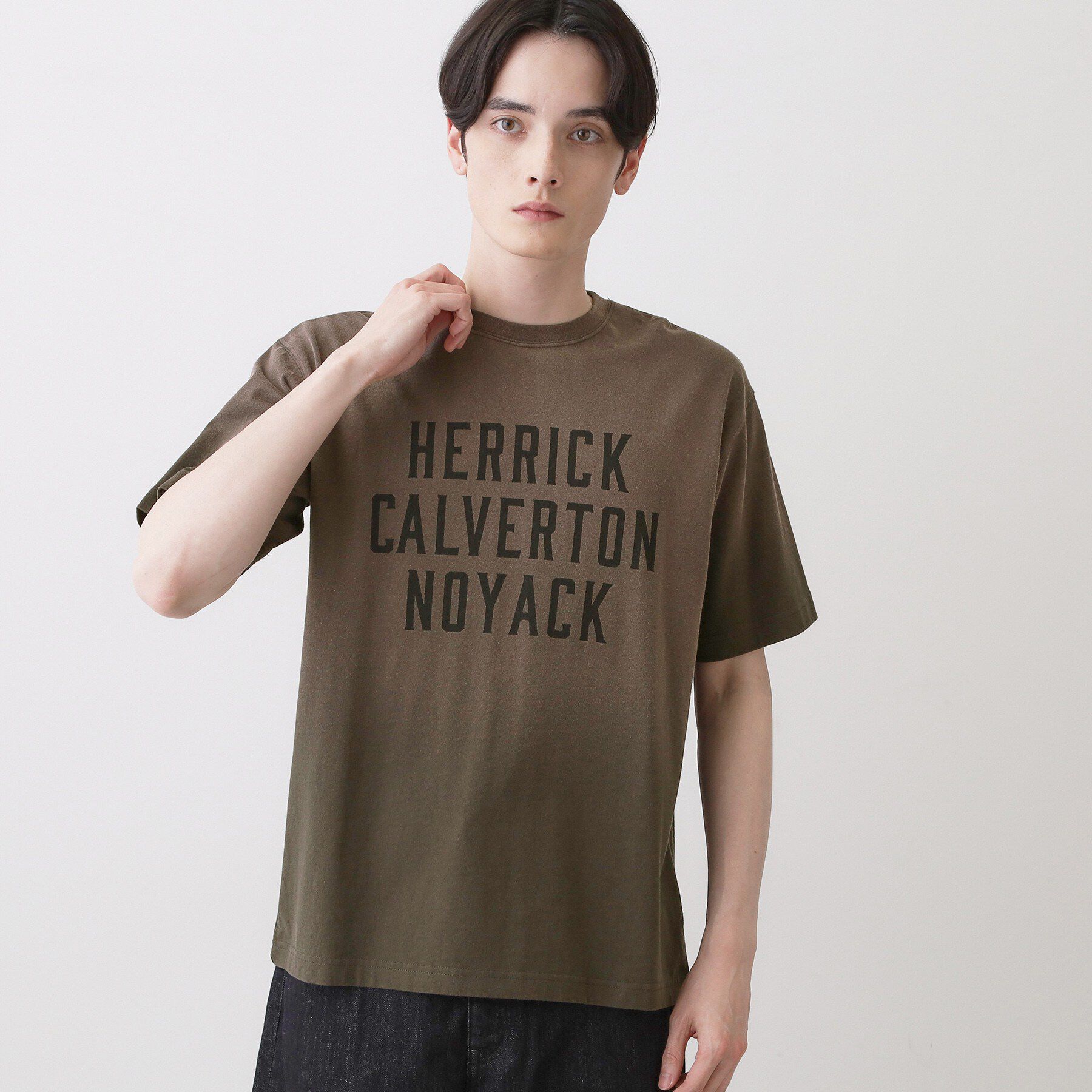 Dessin「【洗える】ヴィンテージ加工 ロゴTシャツ」|Tシャツ・カットソー|