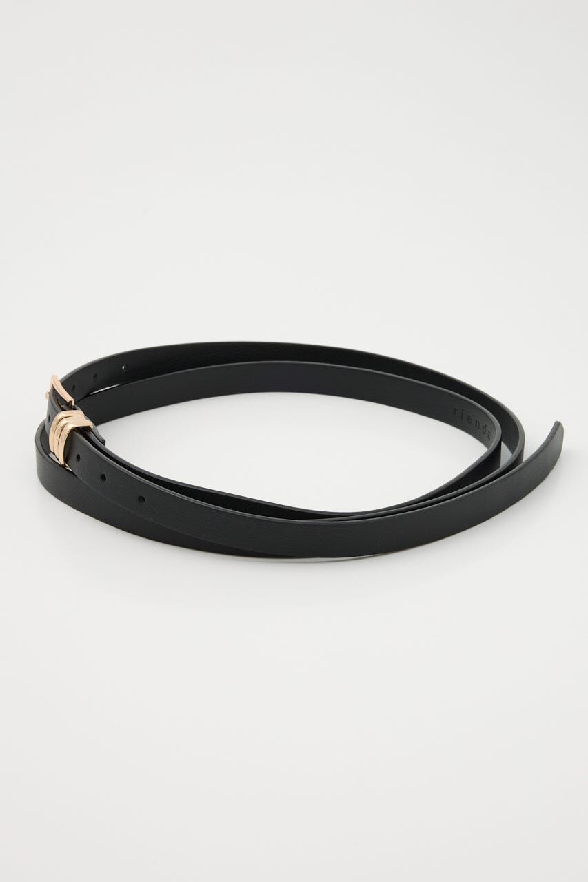 rienda「オーバーラップ細ベルト」|ベルト|