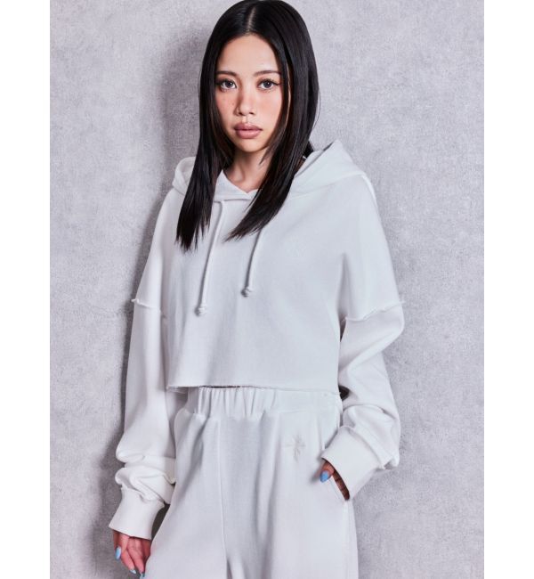 GYDA「sacred edge crossショートパーカー」|Tシャツ・カットソー|