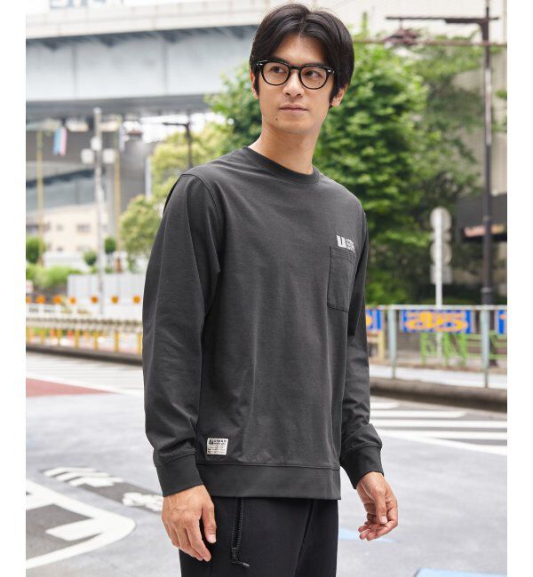 ikka「URBAN NATURE LIFE アーバンネイチャーライフ ドライSPトレロンT」|Tシャツ・カットソー|チャコール