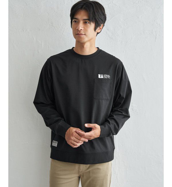 ikka「URBAN NATURE LIFE アーバンネイチャーライフ ドライSPトレロンT」|Tシャツ・カットソー|ブラック