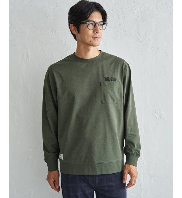ikka「URBAN NATURE LIFE アーバンネイチャーライフ ドライSPトレロンT」|Tシャツ・カットソー|カーキ