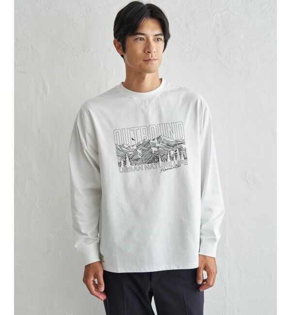 ikka「URBAN NATURE LIFE アーバンネイチャーライフ ドライSPプリントロンT」|Tシャツ・カットソー|