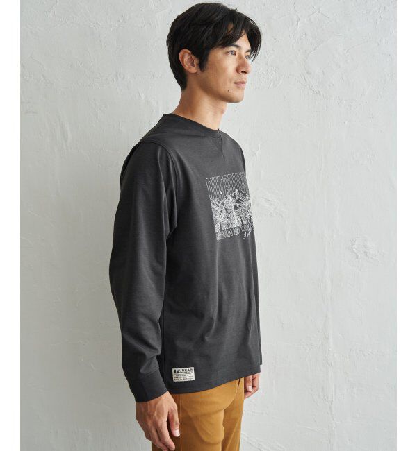 ikka「URBAN NATURE LIFE アーバンネイチャーライフ ドライSPプリントロンT」|Tシャツ・カットソー|