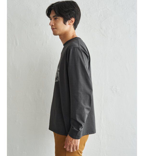 ikka「URBAN NATURE LIFE アーバンネイチャーライフ ドライSPプリントロンT」|Tシャツ・カットソー|