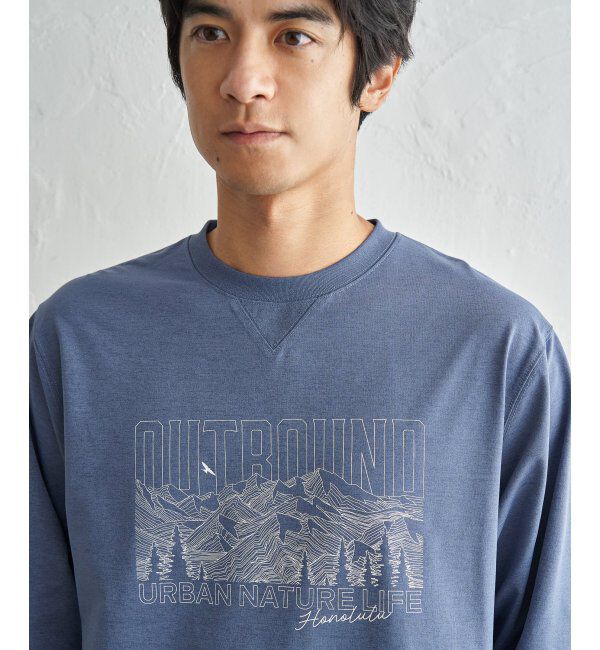 ikka「URBAN NATURE LIFE アーバンネイチャーライフ ドライSPプリントロンT」|Tシャツ・カットソー|