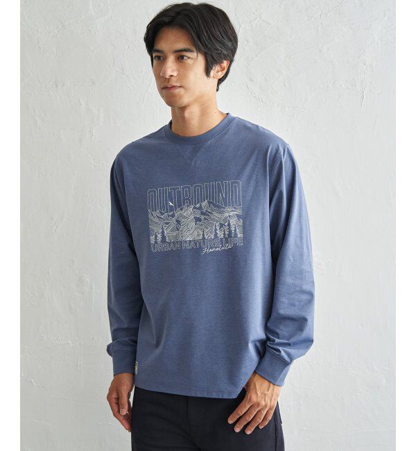 ikka「URBAN NATURE LIFE アーバンネイチャーライフ ドライSPプリントロンT」|Tシャツ・カットソー|