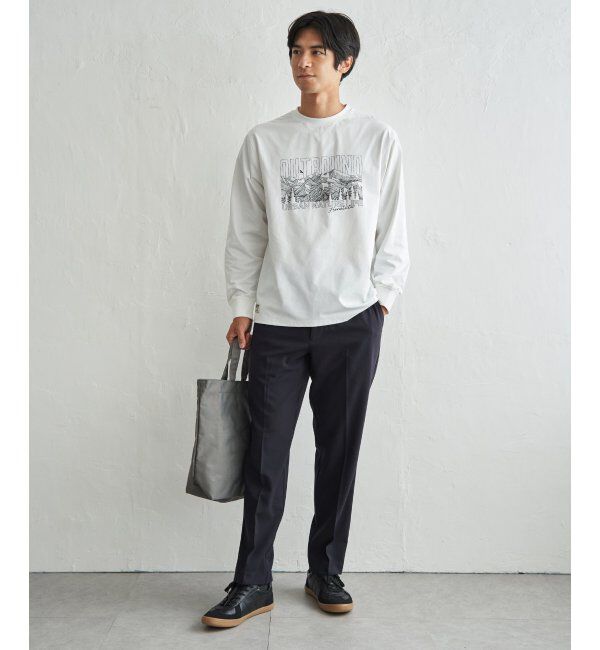 ikka「URBAN NATURE LIFE アーバンネイチャーライフ ドライSPプリントロンT」|Tシャツ・カットソー|