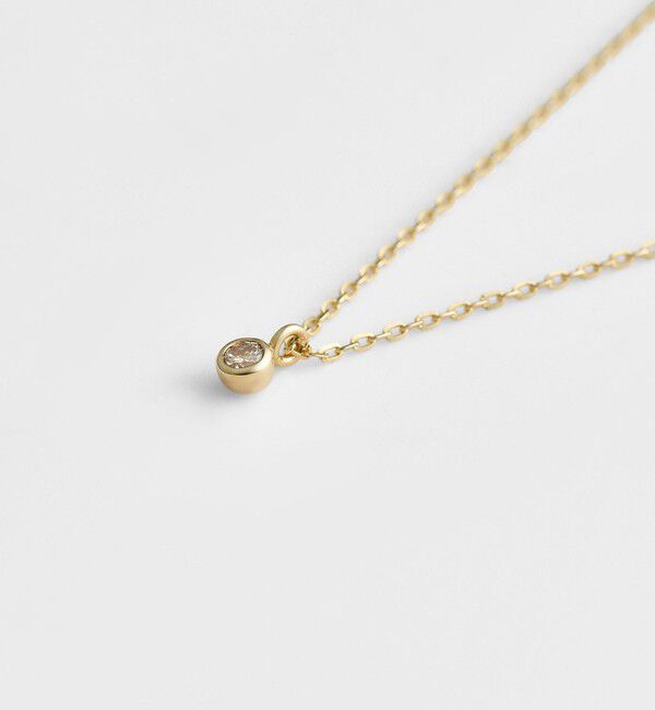 agete「K10ダイヤモンドネックレス（0.03ct）」|ネックレス|