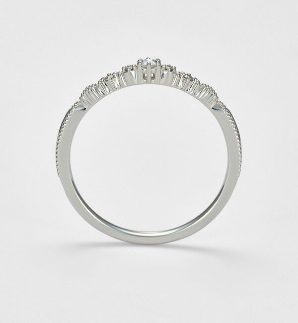 agete「プラチナダイヤモンドリング(0.04ct)」|リング|