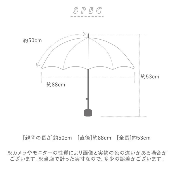 BACKYARD FAMILY「折りたたみ傘 レディース 通販 because 傘 軽量 ブランド 折り畳み傘 晴雨兼用 50cm」|傘|