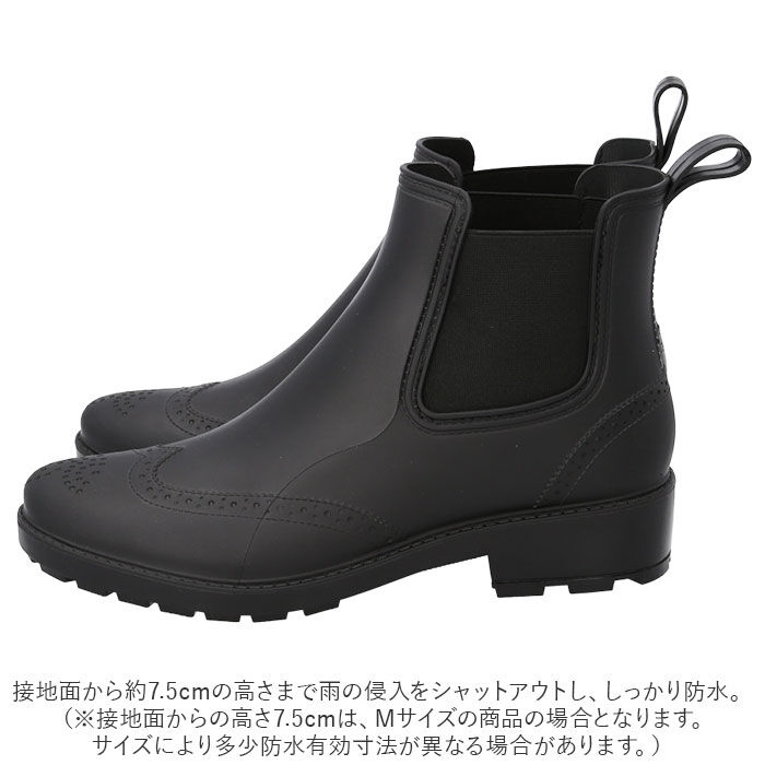 BACKYARD FAMILY「ANYWALK エニーウォーク レインブーツ メンズ レインシューズ 長靴 通販 雨靴 サイドゴア」|レインシューズ|