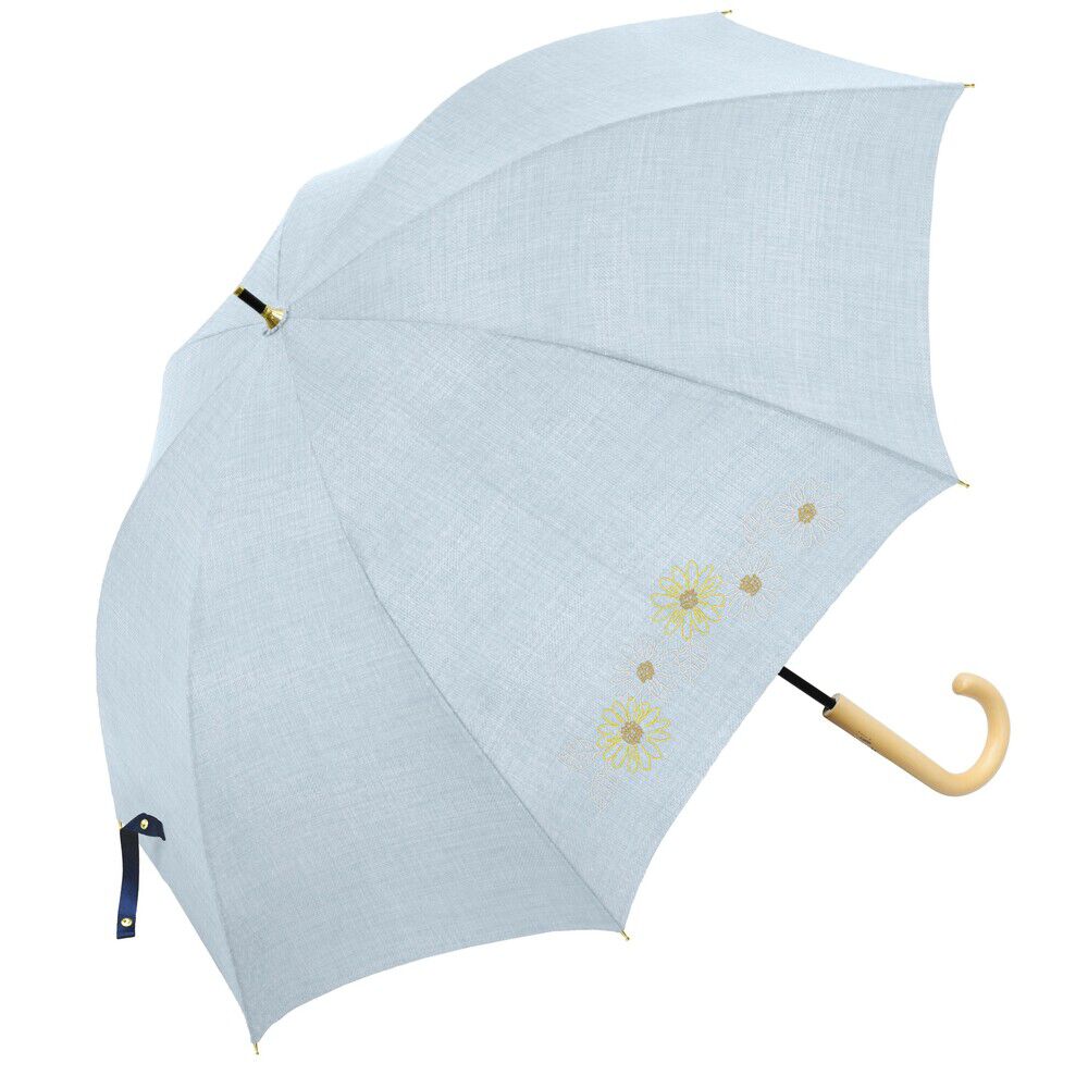 BACKYARD FAMILY「傘 レディース 大人 通販 長傘 55cm 晴雨兼用 かさ カサ 雨傘 日傘 晴雨兼用傘」|傘|ブルー4