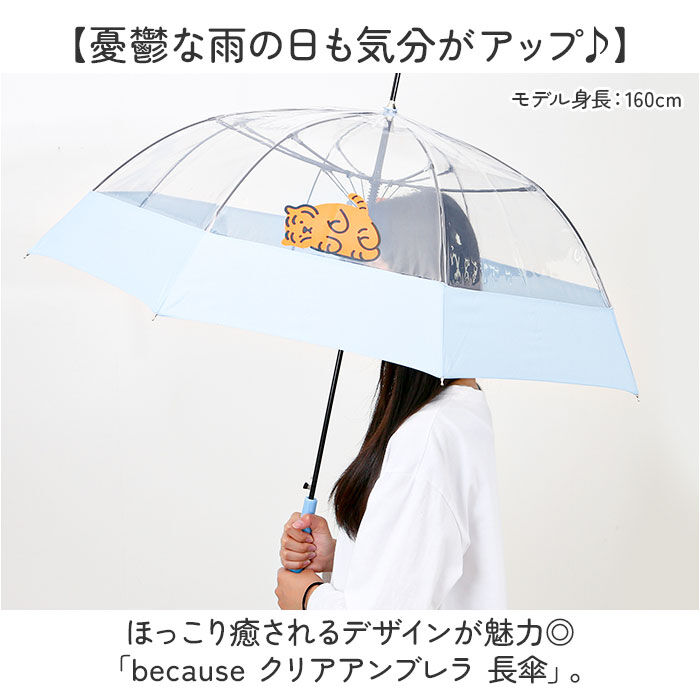 BACKYARD FAMILY「because ビニール傘 ビコーズ B-552325 通販 長傘 ジャンプ傘 傘 雨傘 かさ」|傘|