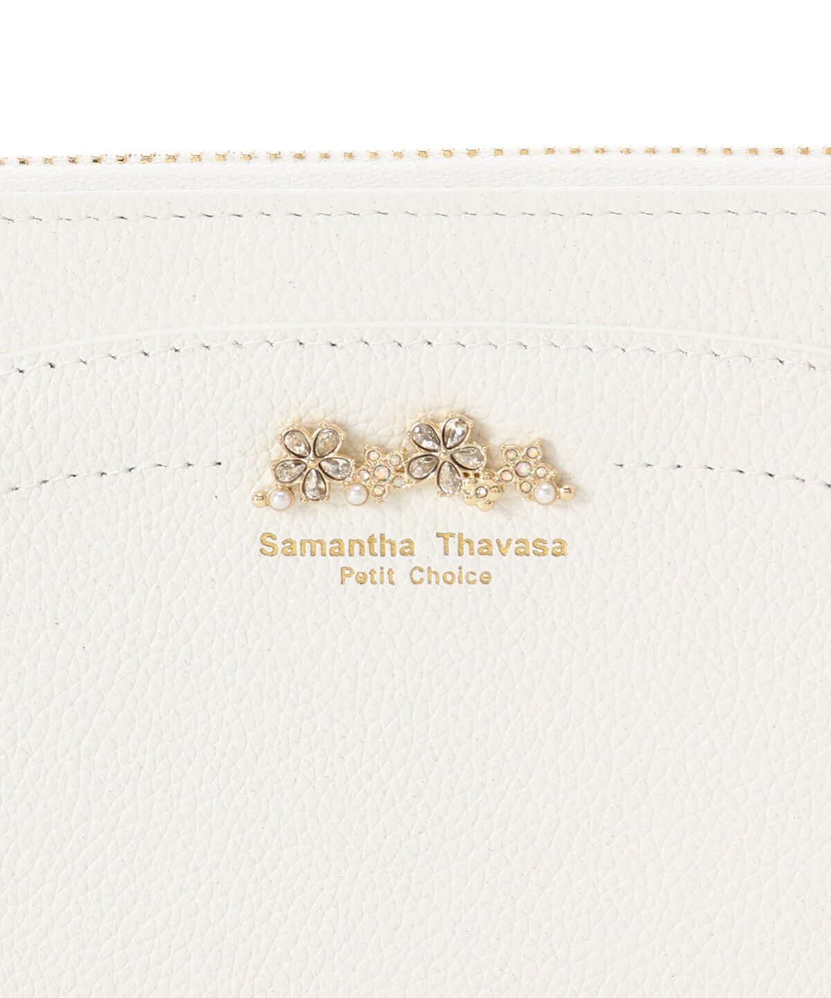 Samantha Thavasa Petit Choice「ラメフラワービジュー 長財布」|財布|