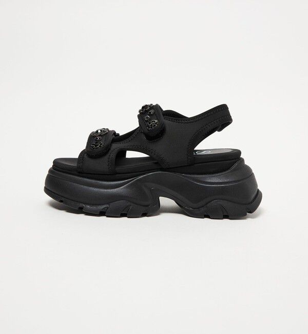 SY UNITED ARROWS「＜SY＞ ネオプレーンビジュー サンダル75」|サンダル|BLACK