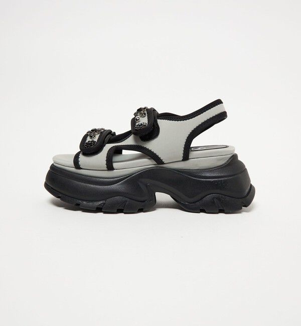 SY UNITED ARROWS「＜SY＞ ネオプレーンビジュー サンダル75」|サンダル|LT.GRAY