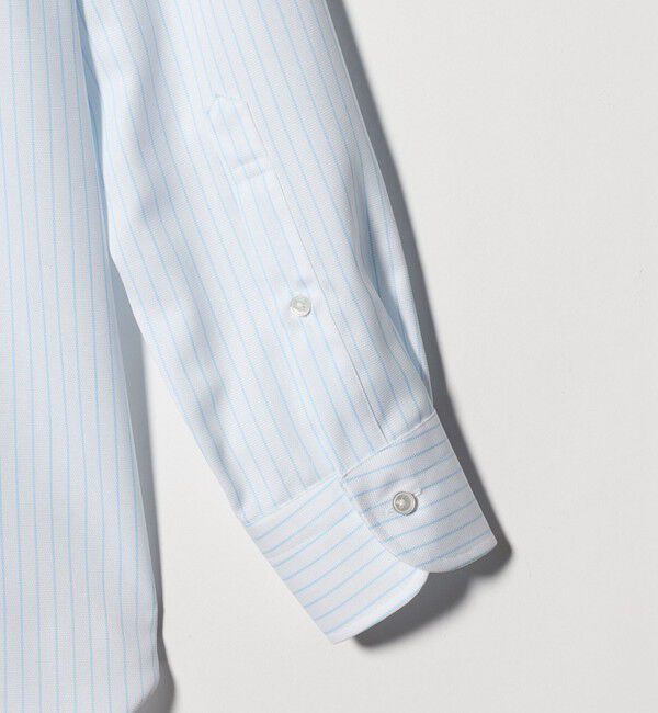 UNITED ARROWS「イージーケア AG パナマ ストライプ ワイドスプレッドカラー シャツ 抗菌防臭 通気性」|シャツ・ブラウス|
