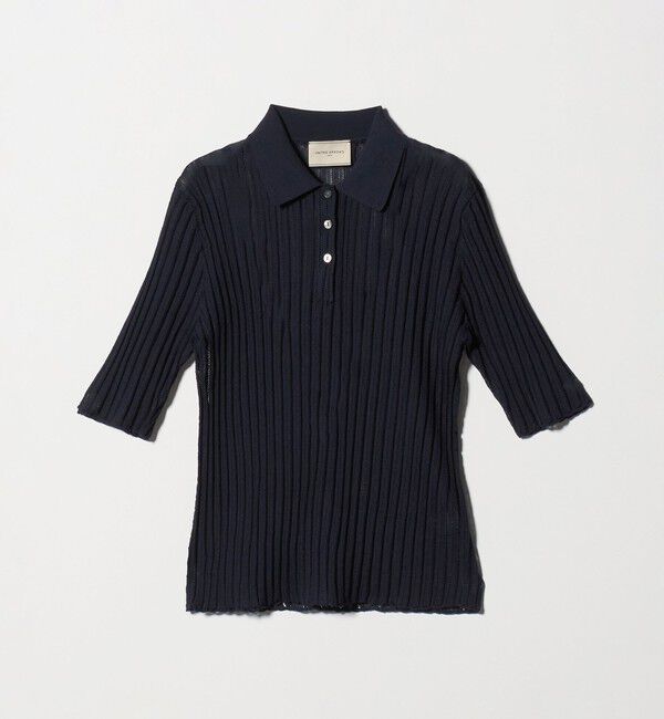 UNITED ARROWS「シアー リブ ポロニット ‐ウォッシャブル‐」|ニット・セーター|