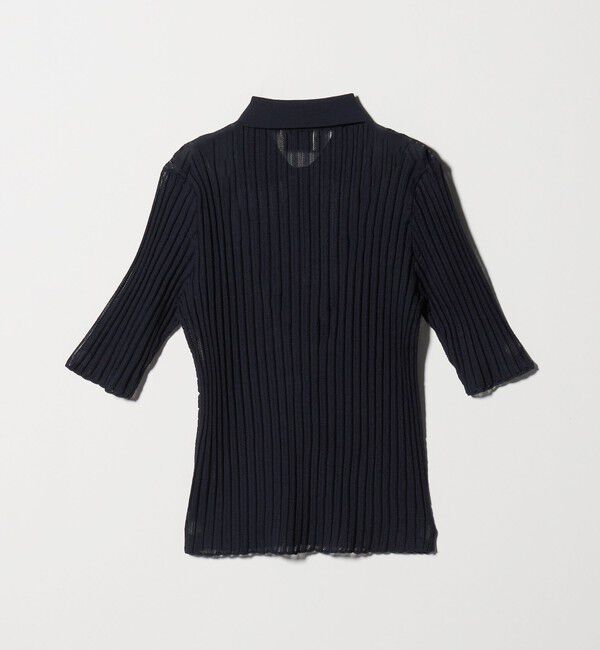 UNITED ARROWS「シアー リブ ポロニット ‐ウォッシャブル‐」|ニット・セーター|
