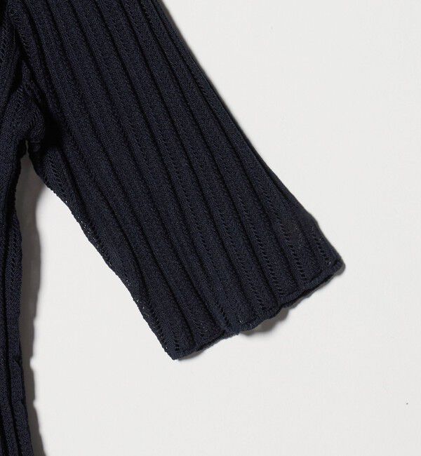 UNITED ARROWS「シアー リブ ポロニット ‐ウォッシャブル‐」|ニット・セーター|