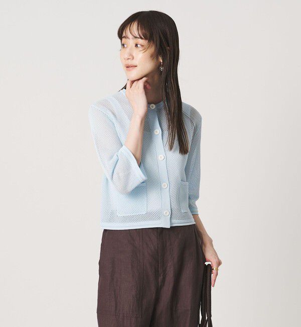 UNITED ARROWS「コットン メッシュ カーディガン」|カーディガン|