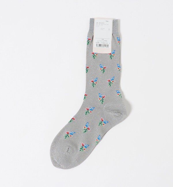 UNITED ARROWS「＜babaco＞フラワーラメ ソックス」|ソックス|