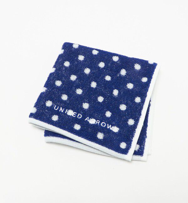 UNITED ARROWS「パイル ドット ハンカチ」|ハンカチ|NAVY