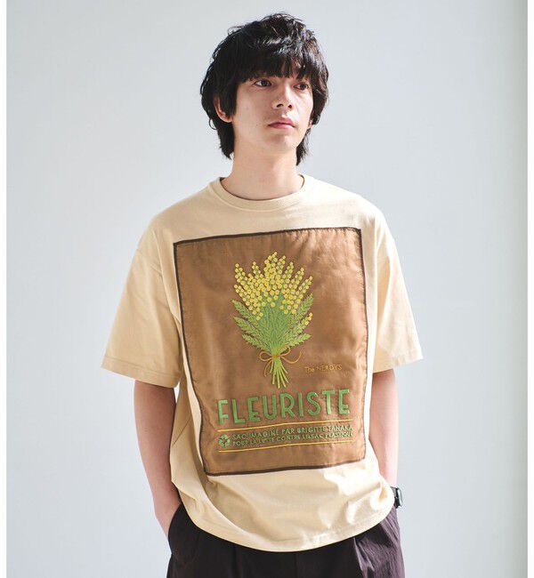 UNITED ARROWS green label relaxing「【別注】＜THE NERDYS&times;BRIGITTE TANAKA&times;GLR＞半袖Tシャツ」|Tシャツ・カットソー|BEIGE