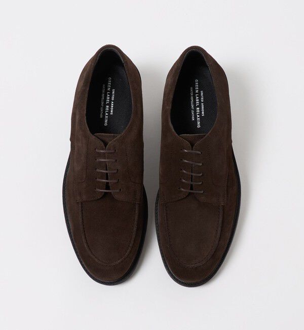 UNITED ARROWS green label relaxing「GLR ハッスイ アクティブ スエード Uチップ レザーシューズ ドレスシューズ -撥水-」|ビジネス・ドレスシューズ|