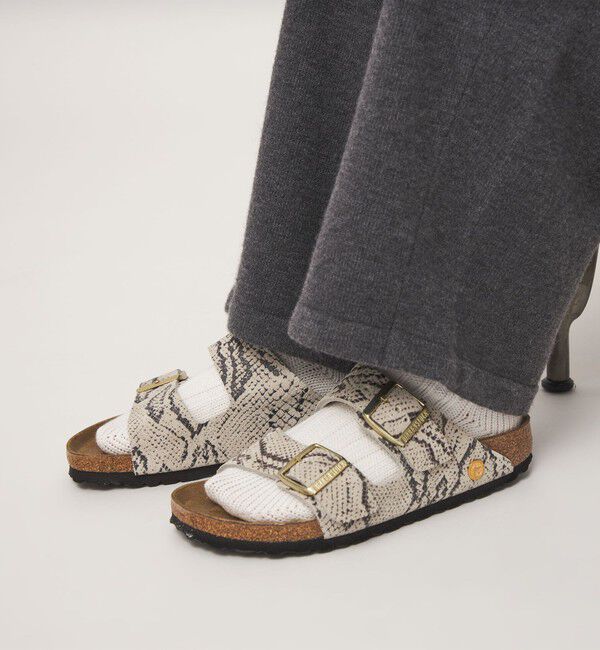 UNITED ARROWS green label relaxing「【国内EXCLUSIVE】＜BIRKENSTOCK＞アリゾナ プリント スネーク サンダル」|サンダル|OFF WHITE