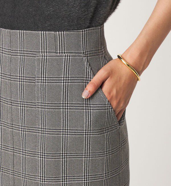 UNITED ARROWS green label relaxing「Daily Chic Iライン スリム スカート ストレッチ」|タイト|