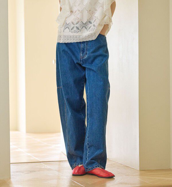 BEAUTY&YOUTH UNITED ARROWS「【WEB限定】カーブ デニムパンツ」|デニム|
