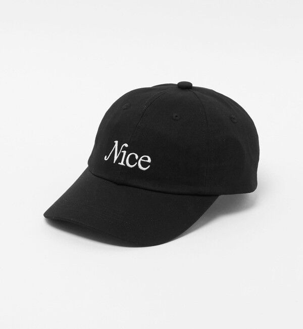 NICE WEATHER「＜NICE WEATHER＞SIGNATURE キャップ 2」|キャップ・キャスケット|BLACK