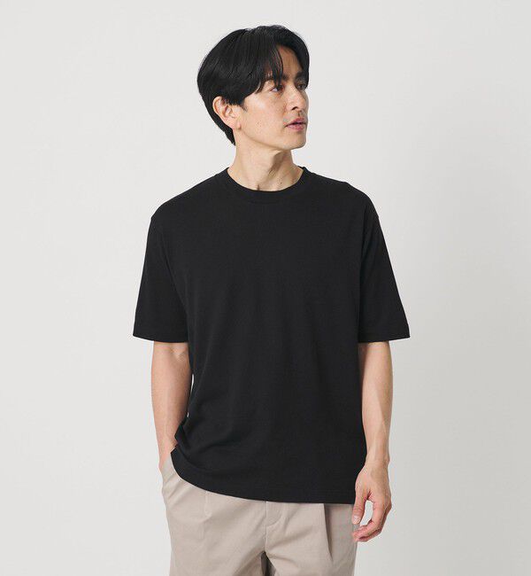 BEAUTY&YOUTH UNITED ARROWS「コットン カシミヤ クルーネック Tシャツ ウォッシャブル」|Tシャツ・カットソー|
