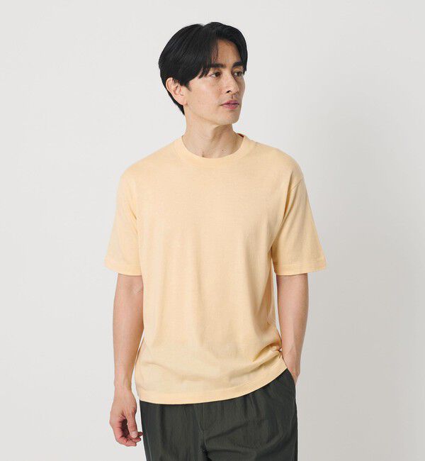 BEAUTY&YOUTH UNITED ARROWS「コットン カシミヤ クルーネック Tシャツ ウォッシャブル」|Tシャツ・カットソー|