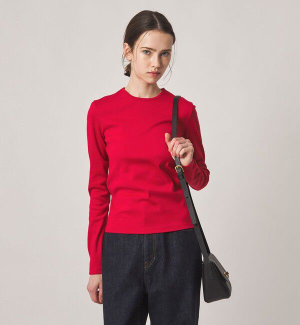 STEVEN ALAN「＜Steven Alan＞コットン フライス ロングスリーブ プルオーバー」|Tシャツ・カットソー|