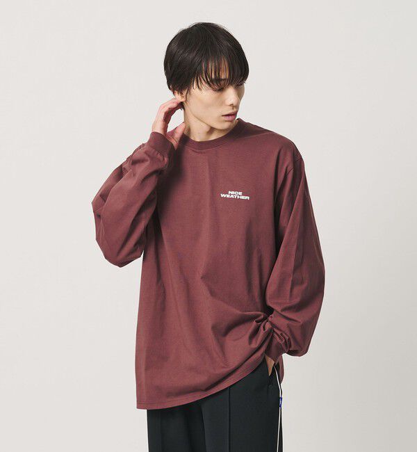 NICE WEATHER「＜NICE WEATHER＞ロゴ ロングスリーブ Tシャツ」|Tシャツ・カットソー|WINE
