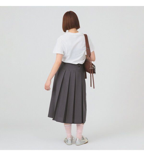 Ray BEAMS 「ボックス プリーツ ミディ スカート」|スカート|