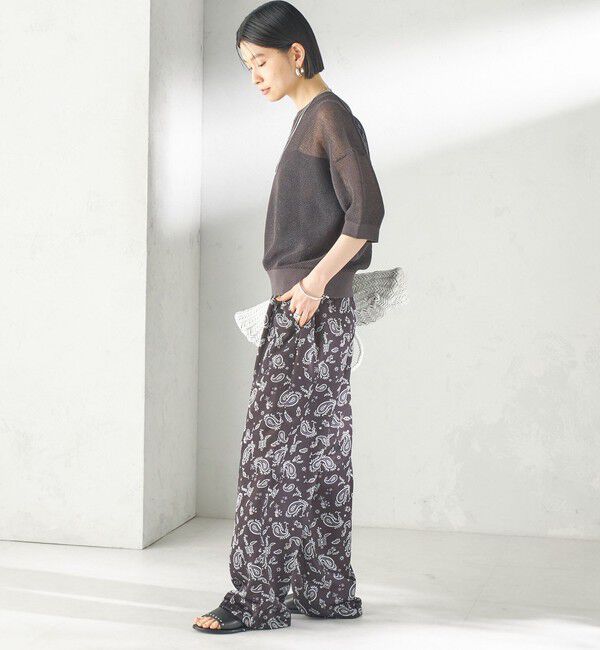 SHIPS for women「〈手洗い可能〉16G 半袖 プルオーバー」|ニット・セーター|